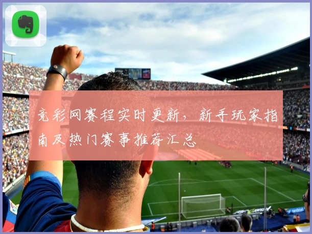 竞彩网赛程实时更新，新手玩家指南及热门赛事推荐汇总
